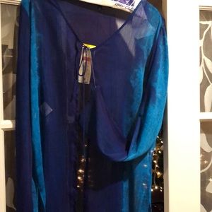 Tropical blue jones NY shear overlay